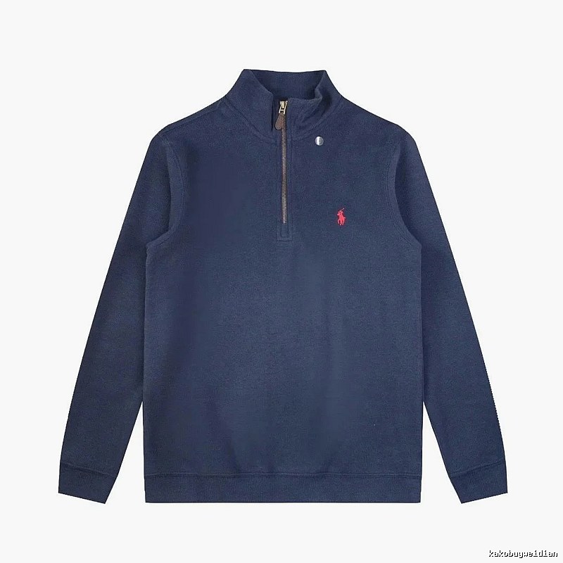 Lacoste Streetwear Quarter-zip sweatshirt Black Quarter Zip with Logo Accent