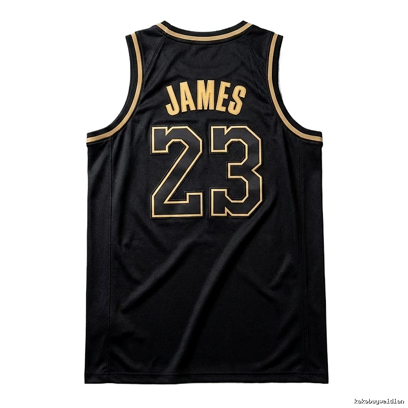 LBJ No.23 black basketball jersey