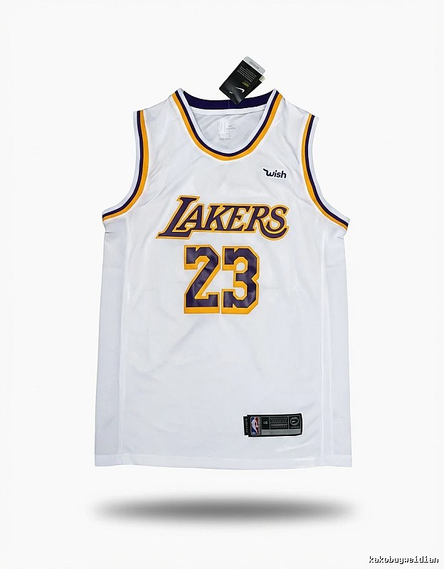 LBJ's retro white jersey of the Lakers