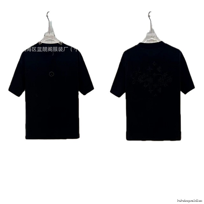 Louis Vuitton Monogram Trendy & Cool Black Short-sleeve T-shirt