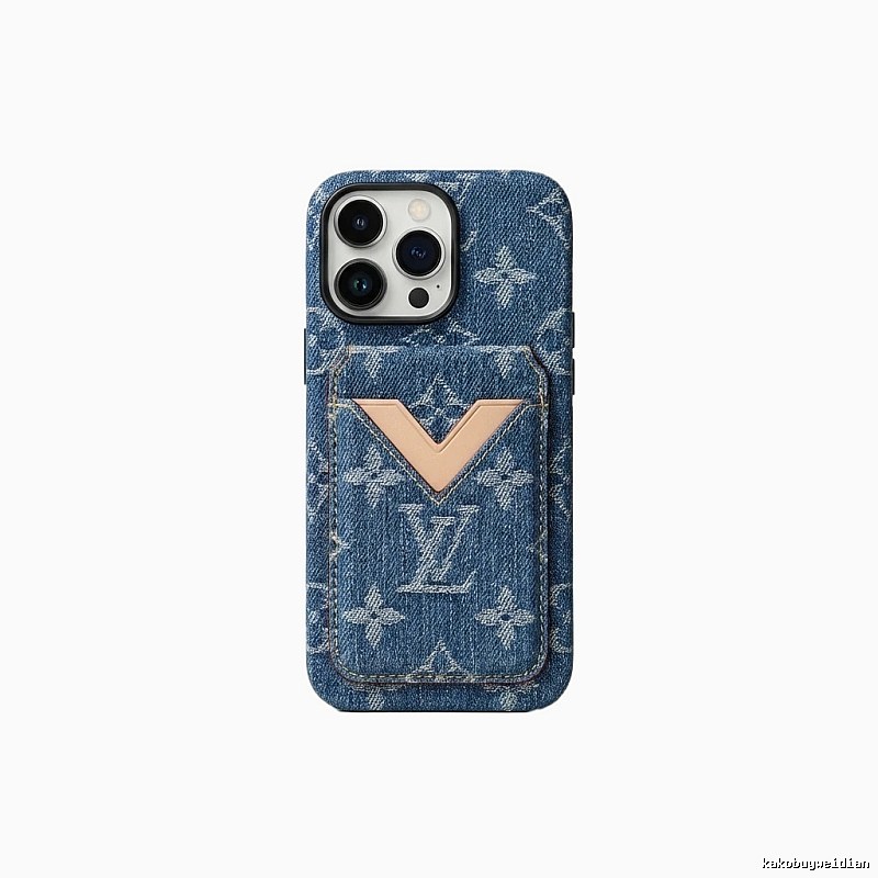LV denim-style iPhone case
