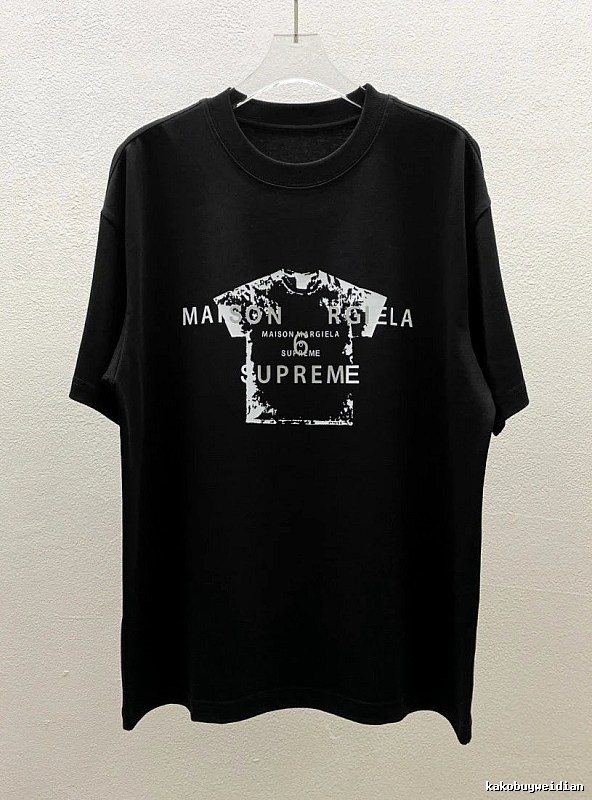 Maison Margiela Co-branded Street-style Black T-Shirt