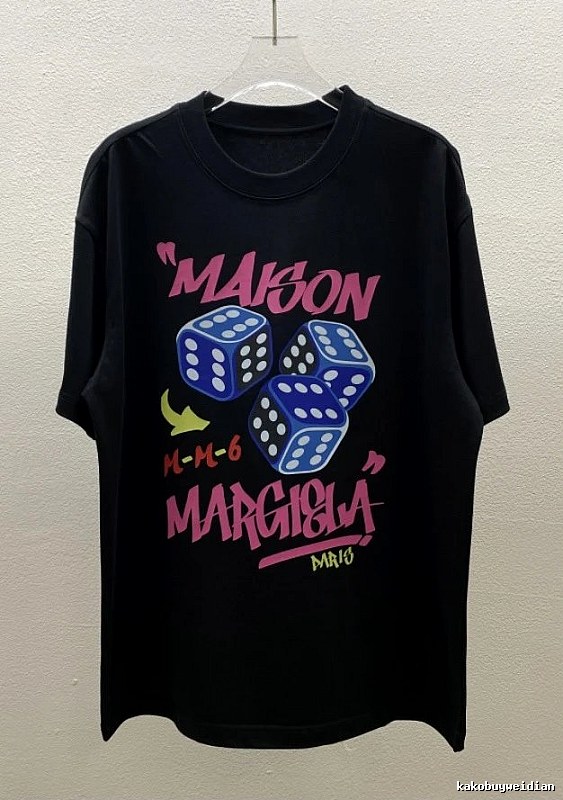 Maison Margiela MM6 Street Style Black Short Sleeve T-Shirt