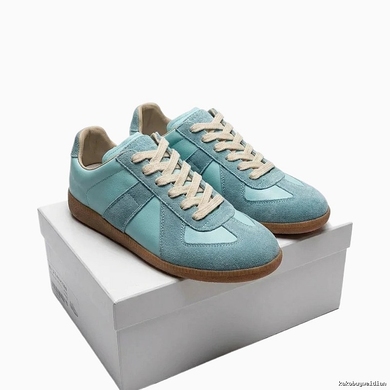 Maison Margiela vintage-style blue sports shoes