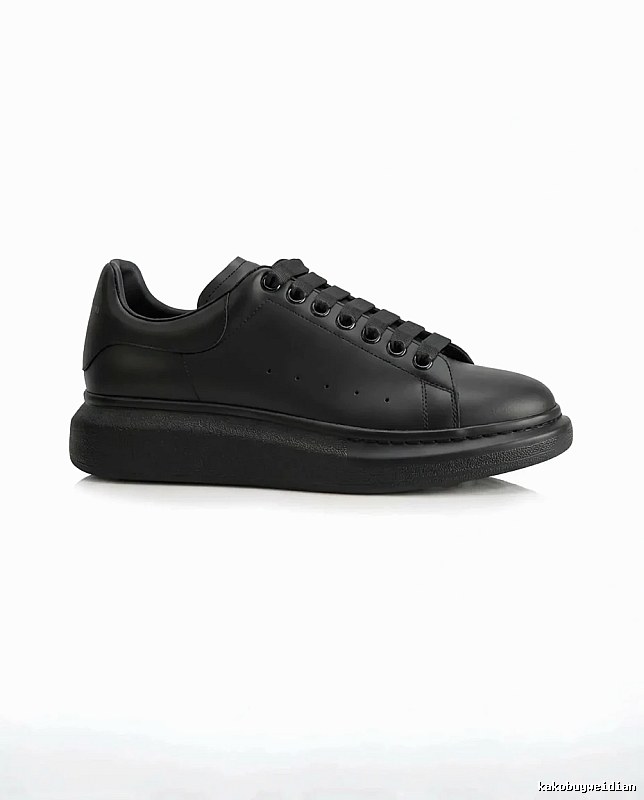 McQueen Thick-soled Casual Style Black Shoes