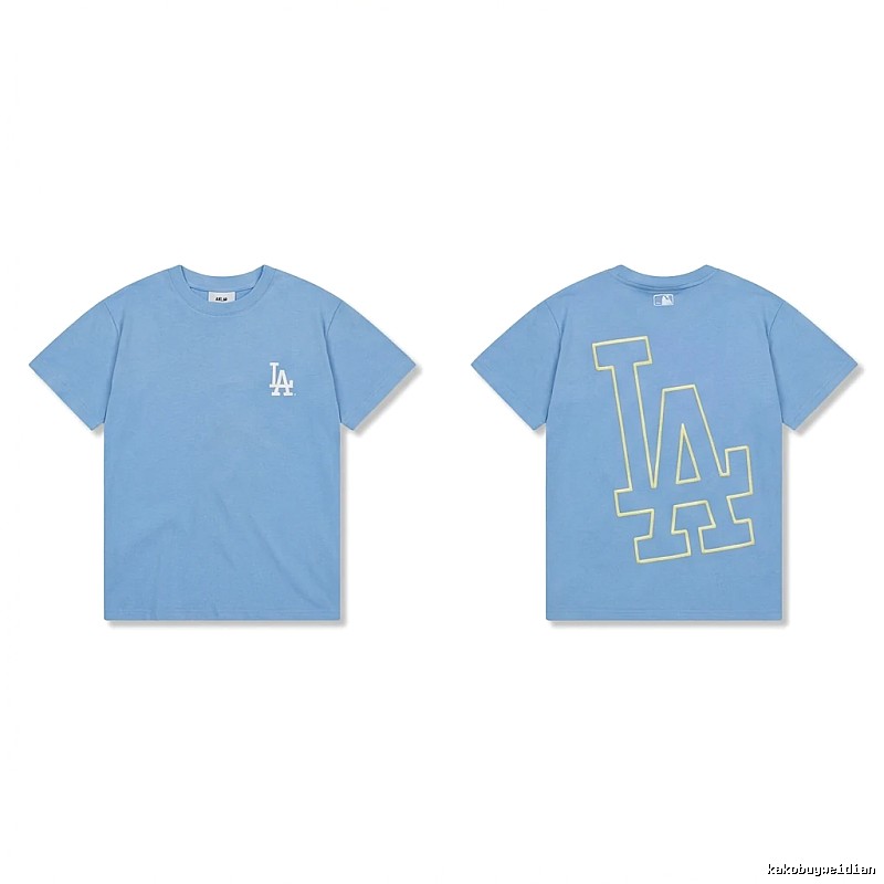 MLB LA Series Simple Style Blue T-shirt