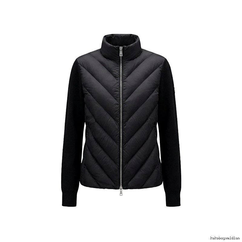 Moncler black casual style down jacket