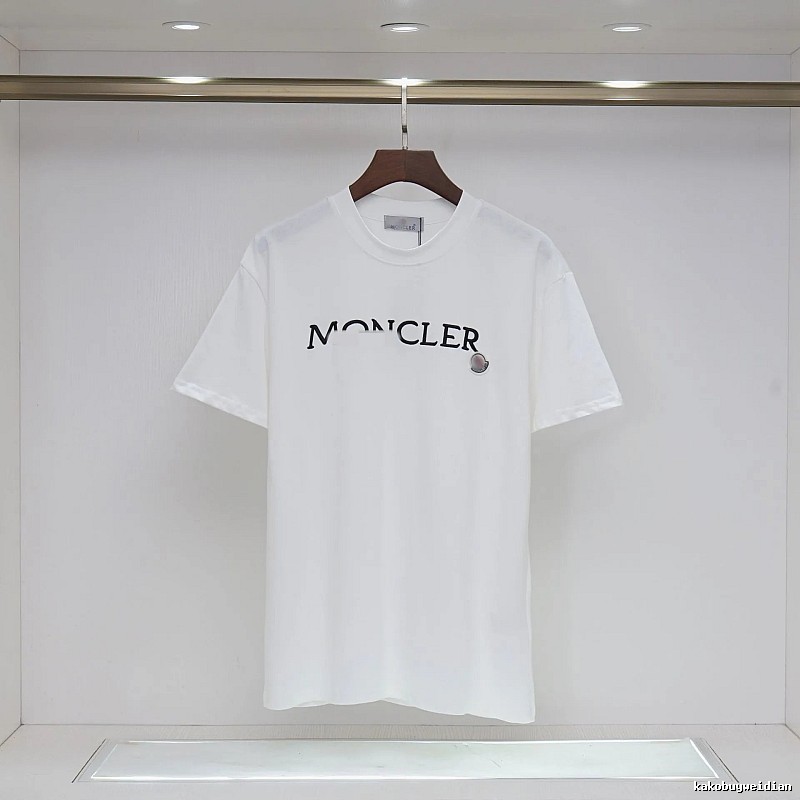 Moncler Classic Collection Minimalist Style White Short-sleeve T-shirt