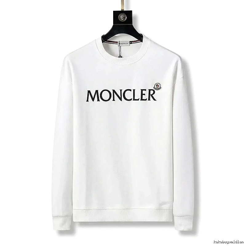 Moncler classic simple style white sweatshirt