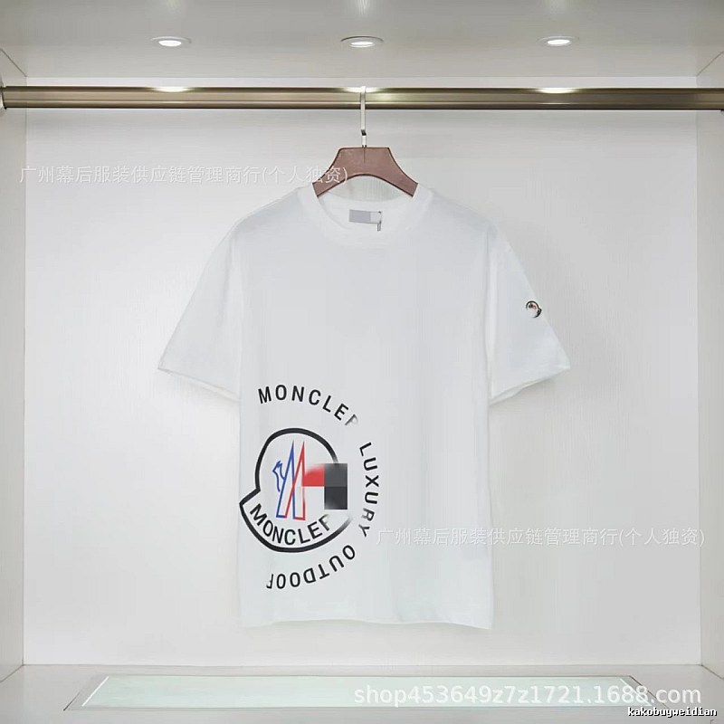 Moncler Outdoor Casual Style White Short-sleeve T-shirt