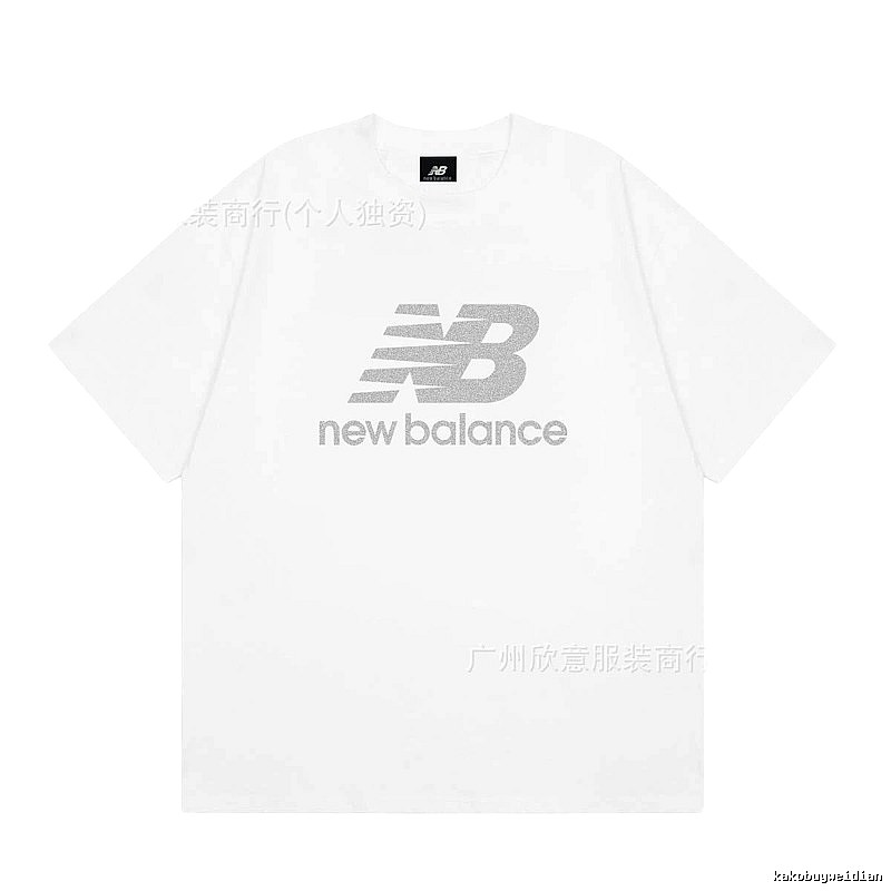 New Balance Classic Casual Style White Short-sleeve T-shirt