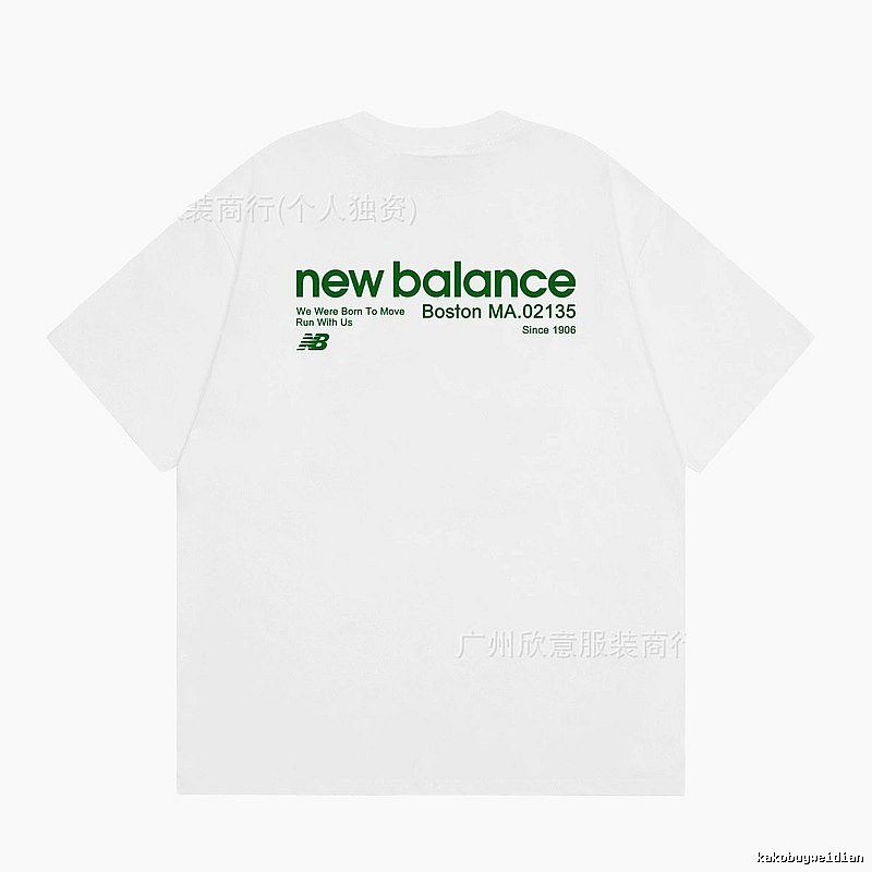 New Balance Vintage Casual Printed White T-Shirt