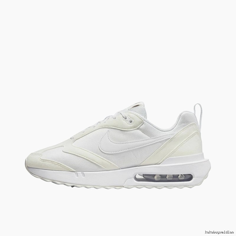 Nike Air retro-style white shoes