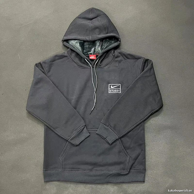 Nike Gray Zip Hoodie Smart Casual Swoosh