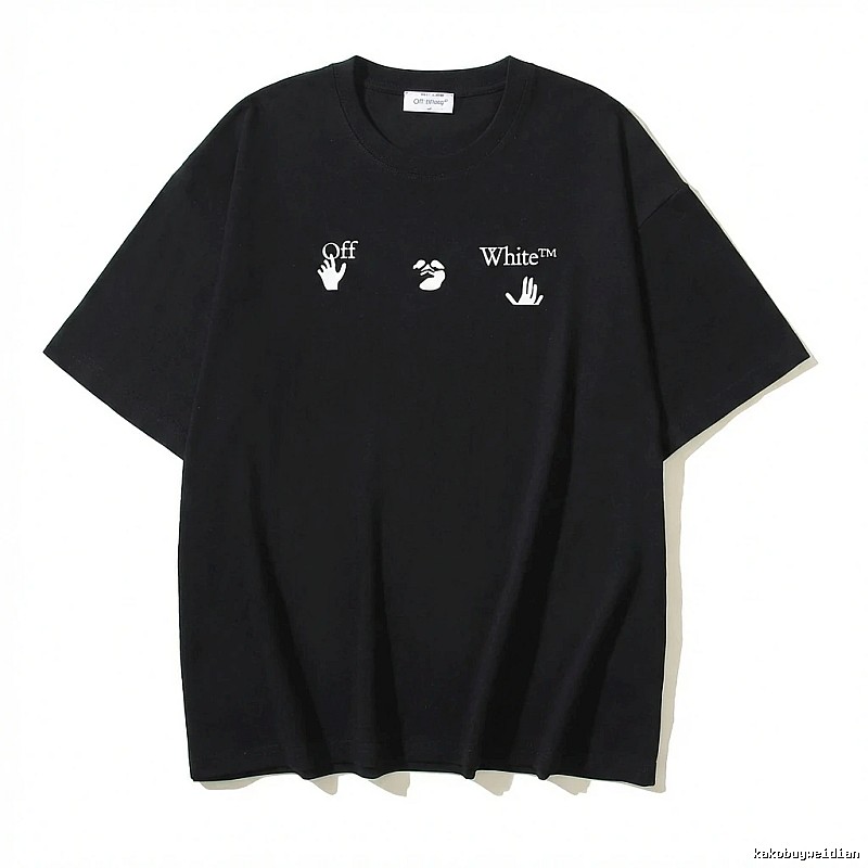 Off-White Gesture Print Black T-shirt