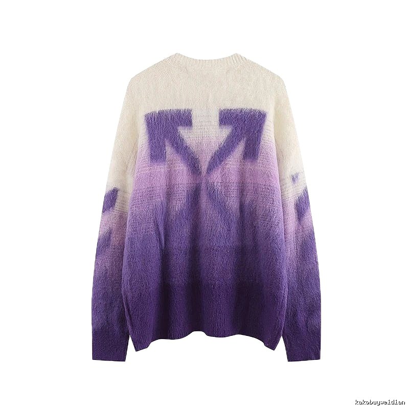 Off-White Gradient Trendy Sweater