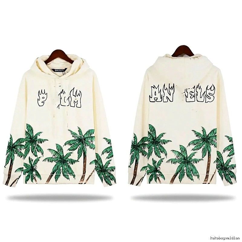 Palm Angels Coconut Tree Print Hoodie