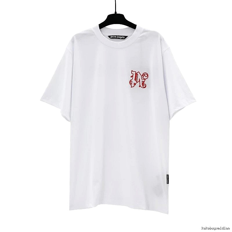 Palm Angels Lightweight Logo T-shirt White Palm Tree for Trend Styling