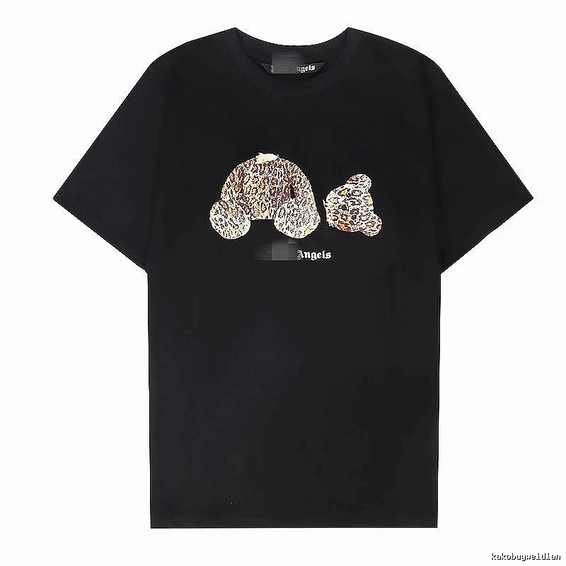 Palm Angels Statement Bear graphic T-shirt White Colorful Bear for Easy Pairing