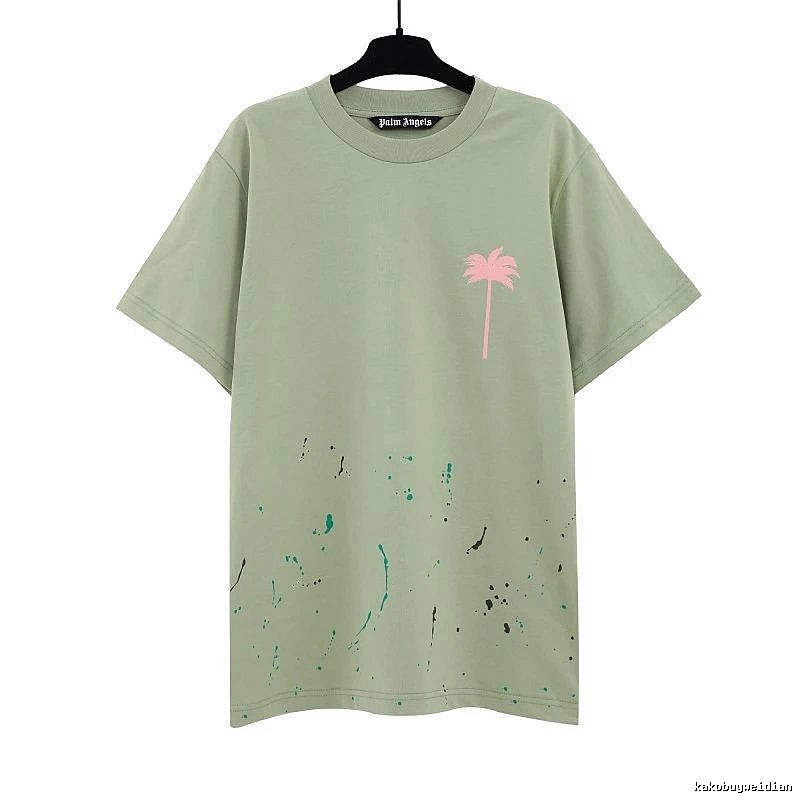 Palm Angels Urban Logo T-shirt White Palm Tree with Statement Pattern