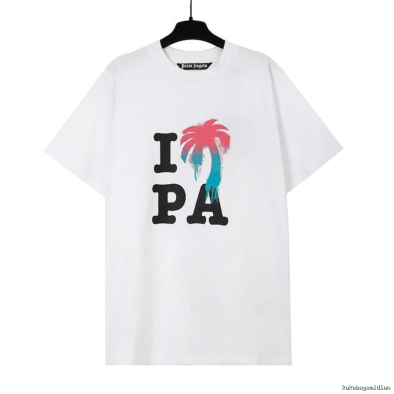 Palm Angels Weekend Logo T-shirt White Palm Tree for Weekend Wear