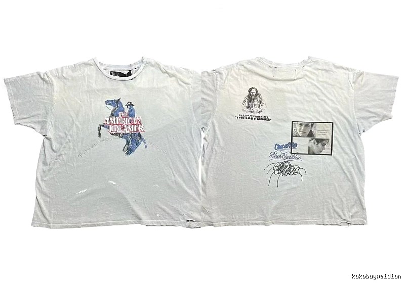 Paly Hollywood American Print Retro White T-shirt