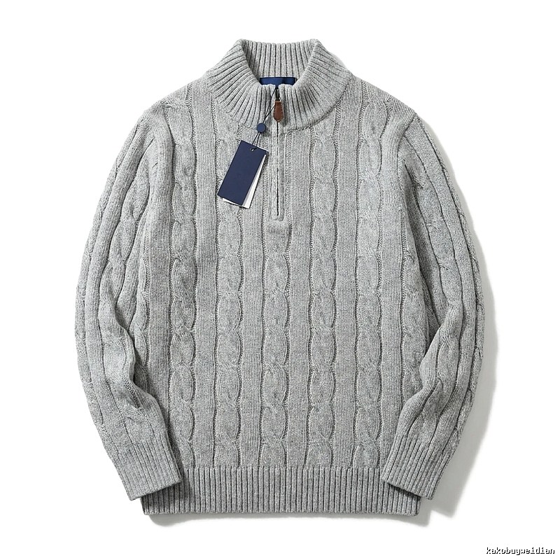 Ralph Lauren classic grey cable-knit sweater
