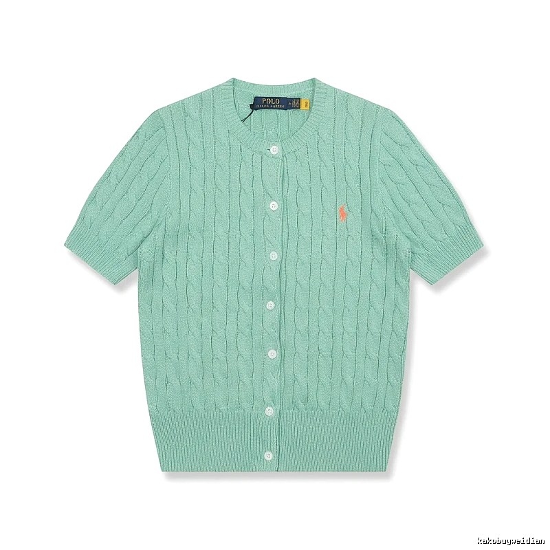 Ralph Lauren Polo light green knitted cardigan