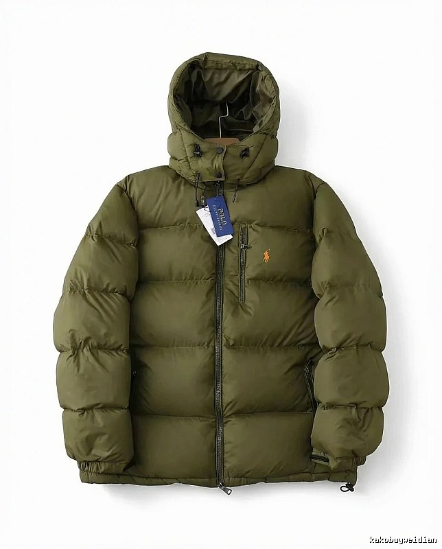 Ralph Lauren Polo Military Green Trendy Down Jacket