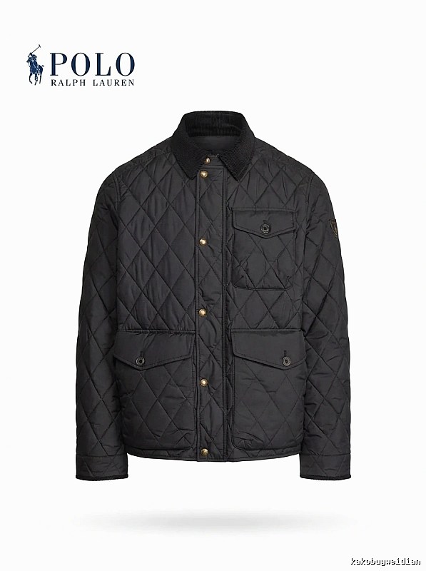 Ralph Lauren Polo Series Black Quilted Cotton Jacket