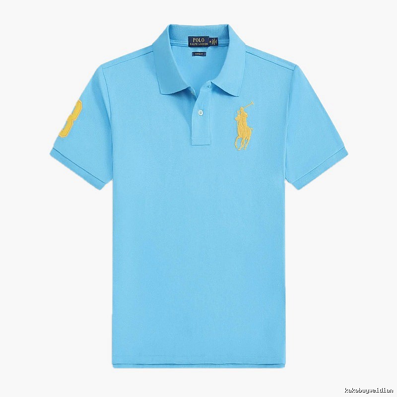 Ralph Lauren Polo series blue short-sleeved shirts