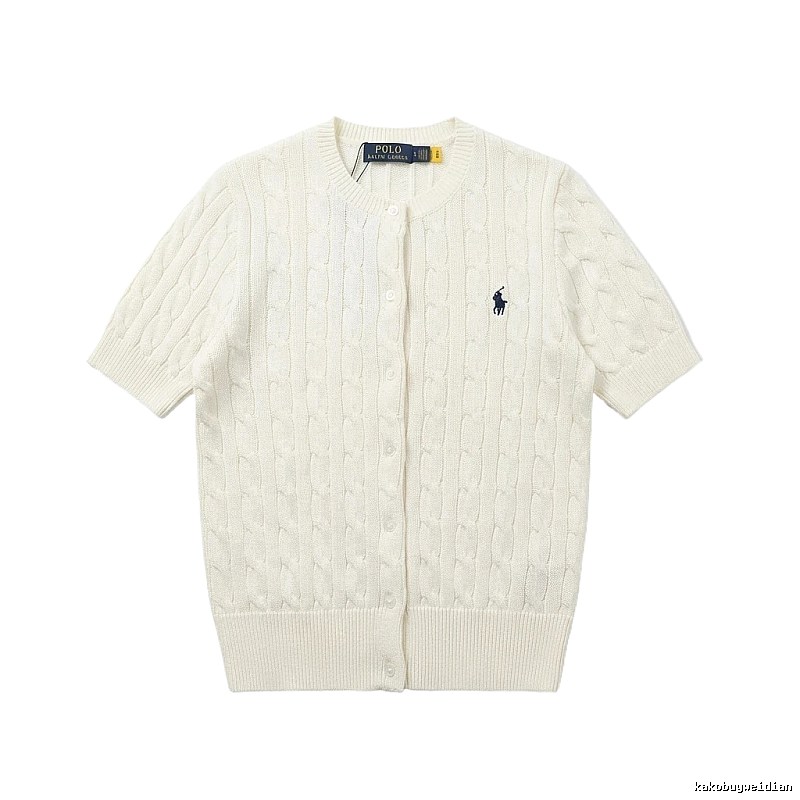 Ralph Lauren Polo white knitted cardigan