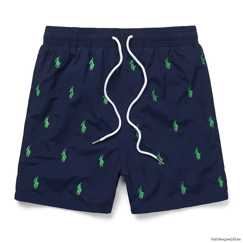 Ralph Lauren retro-style dark blue shorts