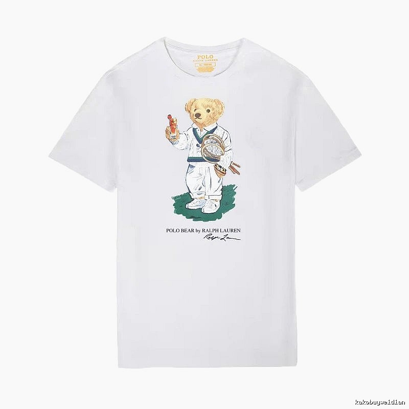 Ralph Lauren Teddy Bear Series White T-shirt