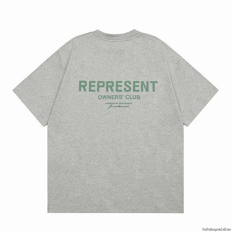 Represent Gray Style 801 Owners Club T-Shirt Casual Layering Logo