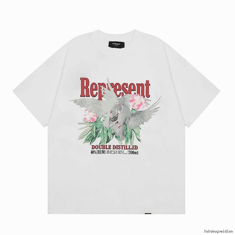 Represent Pigeon Vintage Style White T-shirt