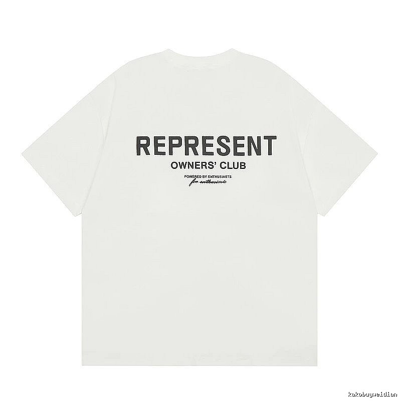 Represent White Style 801 Owners Club T-Shirt Color Pop Logo
