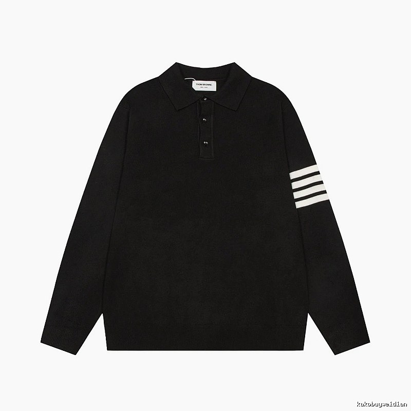 Resort Cabin ThomBrowne Wool Knit Sweater with White Finish