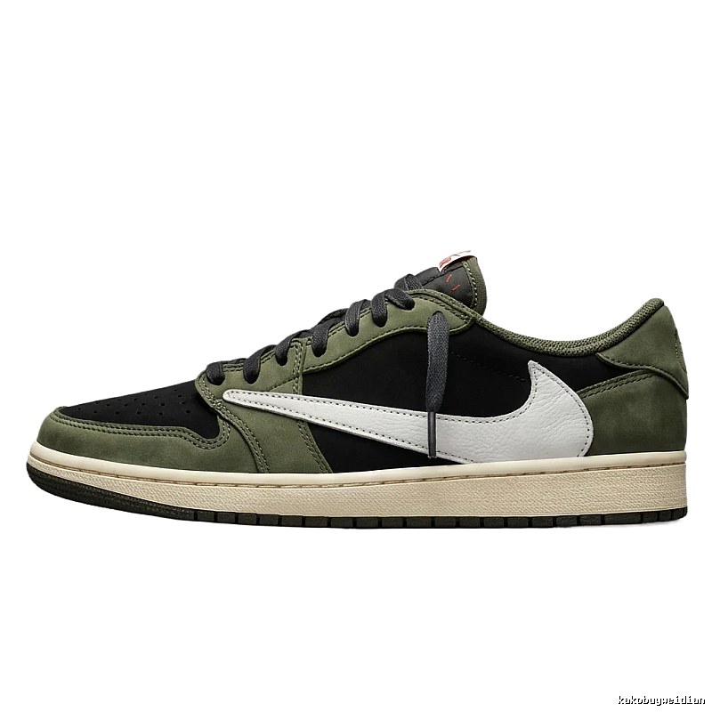 Retro-style olive green of Jordan 1