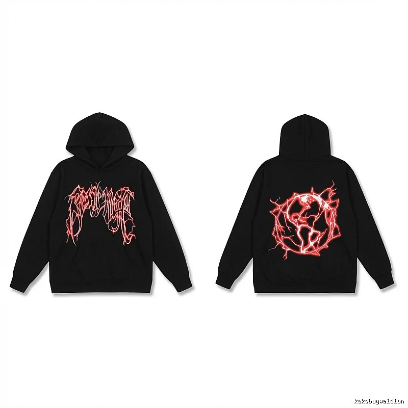 Revenge Dark Style Red Pattern Hoodie