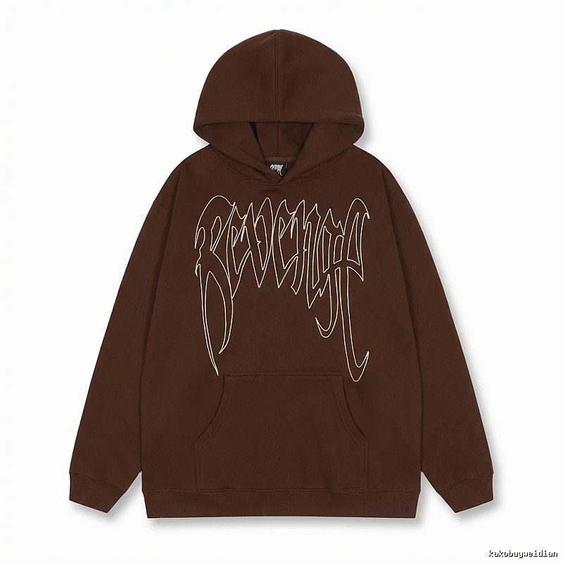 Revenge Gothic Style Dark Coffee Hoodie