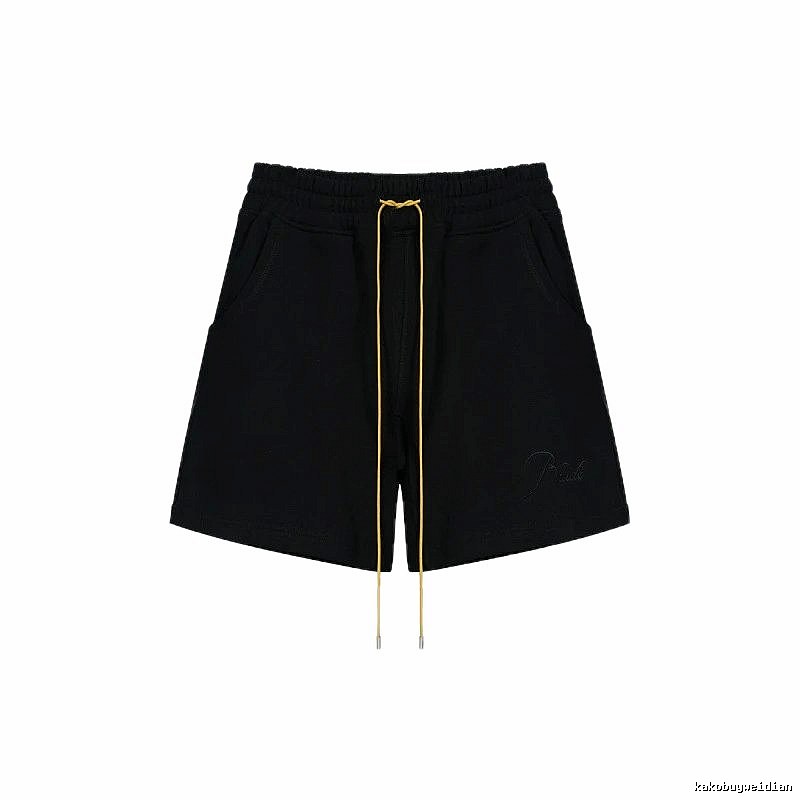RHUDE minimalist black shorts