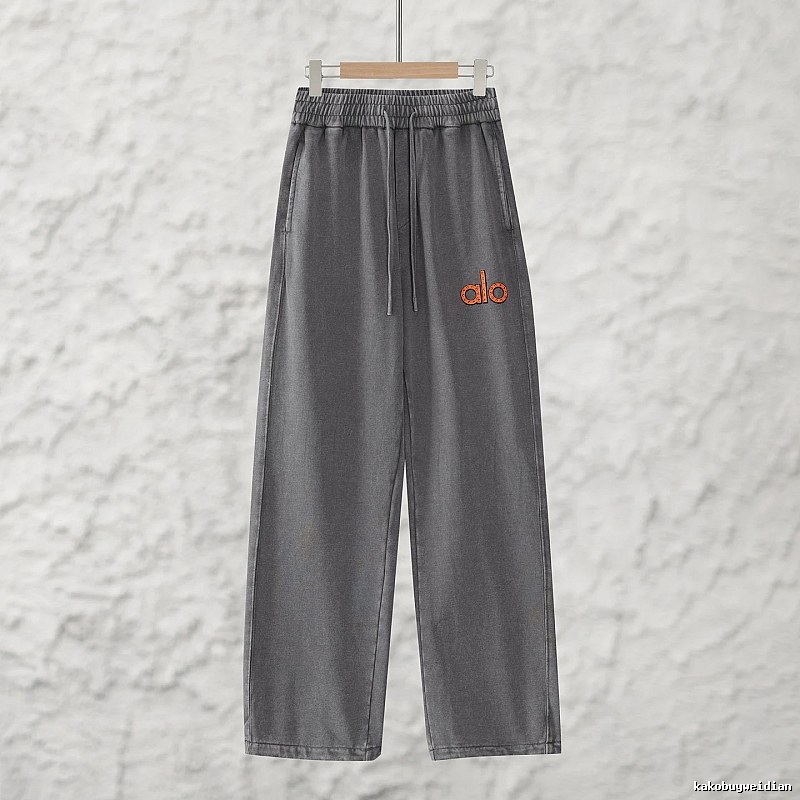 Signature Edit Alo Yoga Wide Lounge Pants - Gray