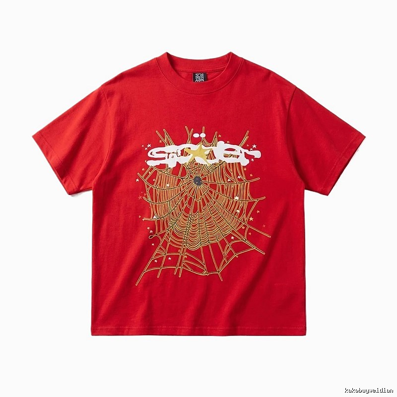 Sp5der Spider Series Red Trendy T-shirt