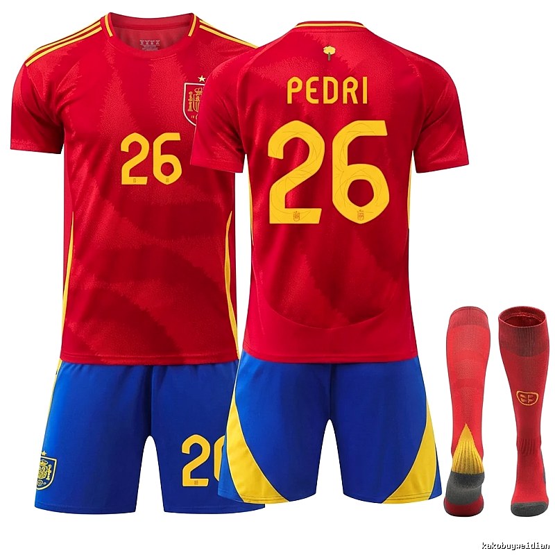 Spanish Pedri series red jerseys