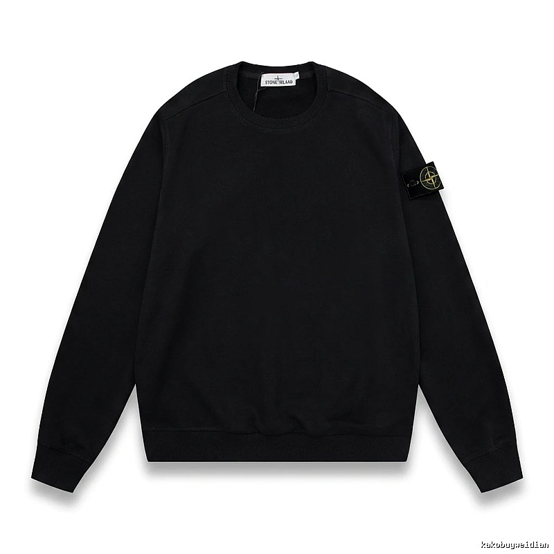 Stone Island basic black sweatshirt