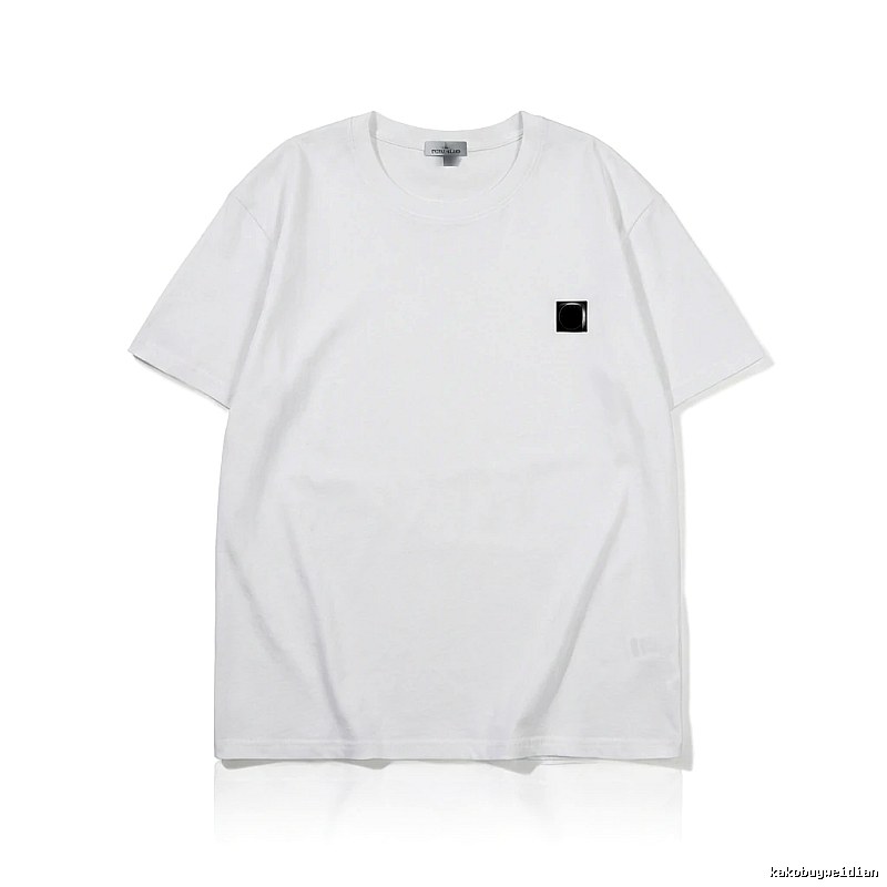 Stone Island minimalist style white T-shirt