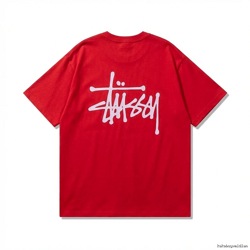 Stussy basic red T-shirt