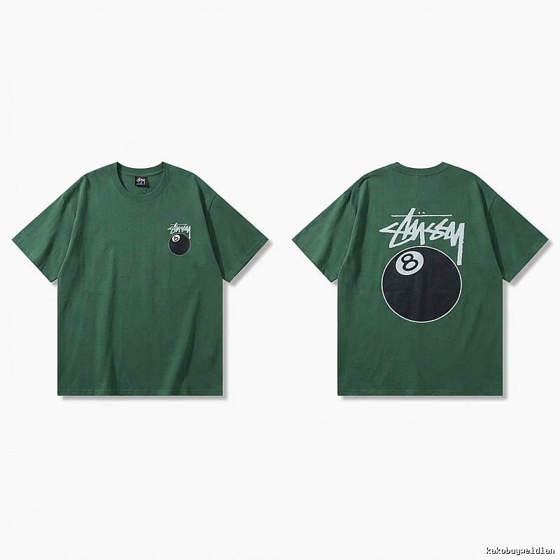 Stussy Black Eight Series Trendy and Cool Style T-shirt