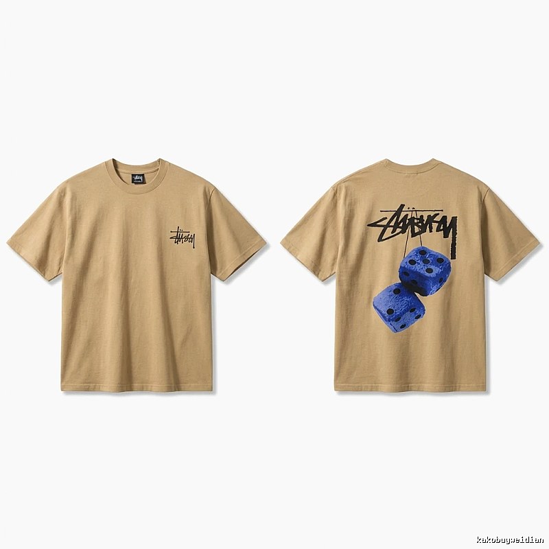 Stussy Dice Print Khaki Short-sleeve